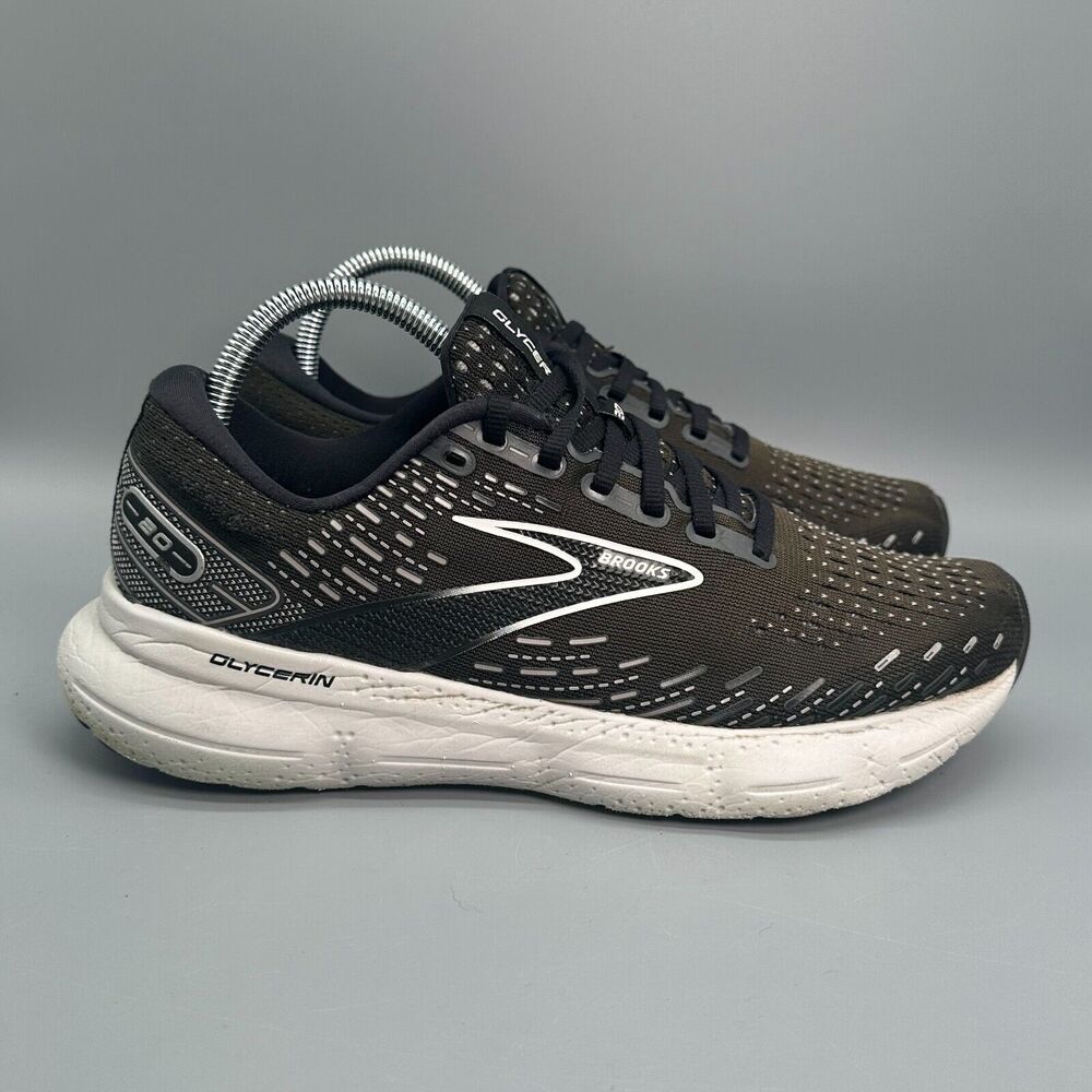 Brooks Glycerin 20 Women's 9 Black Sneakers Lace-Up Low Top Athletic  Shoes